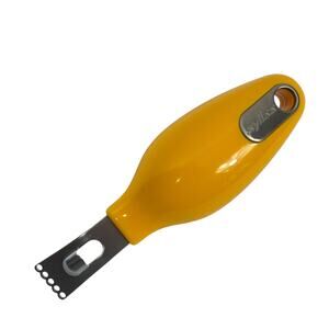 Zyliss Bright Yellow Citrus Zester 2 in 1 Tool Channel Knife Lemon Lime Peeler
